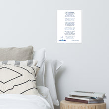 Load image into Gallery viewer, &quot;For My Children&quot; - Poem Print - Mountain Design
