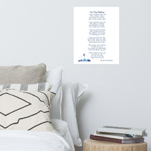 Load image into Gallery viewer, "For My Children" - Poem Print - Mountain Design